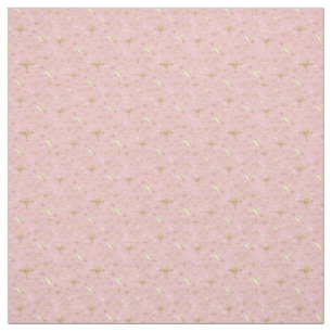 Gold stars, gold and pink fabric
