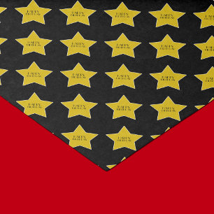 Gold Stars Happy Birthday Hollywood Theme Tissue Paper