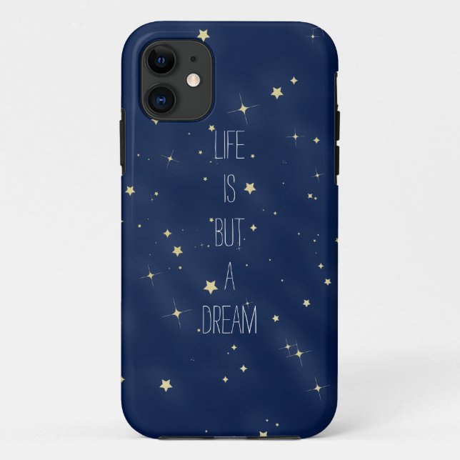 Gold Stars Life is a Dream Case-Mate iPhone Case (Back)