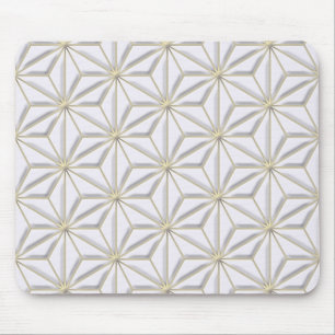 gold stars light mouse mat