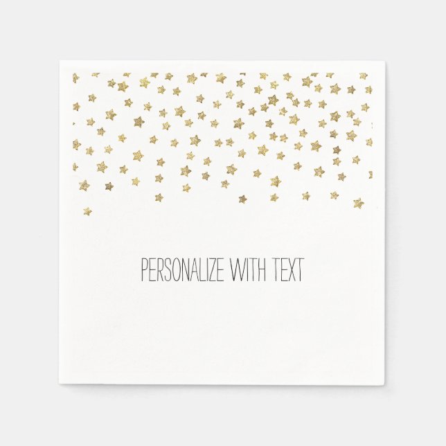 Gold Stars Napkin (Front)