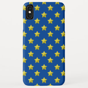 Gold Stars Pattern iPhone XS Max Case