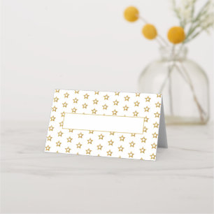 Gold Stars Place Card
