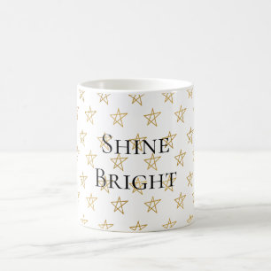 Gold Stars Shine Bright Coffee Mug