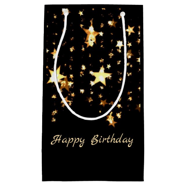 Gold Stars Small Gift Bag (Front)