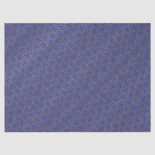 Gold Stars Tissue paper Arabesque Pattern Blue
