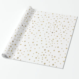 Gold Stars Wrapping Paper