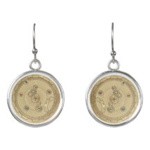 Gold Steampunk Earrings