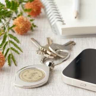 Gold Steampunk  Key Ring