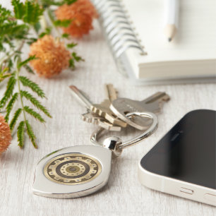 Gold Steampunk Key Ring