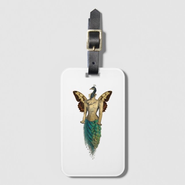 Gold SteamPunk Series Design 4   Luggage Tag (Front Vertical)