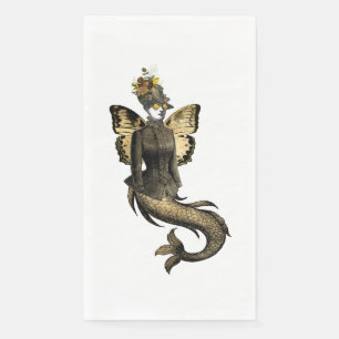 Gold SteamPunk Series Design 7 Napkin