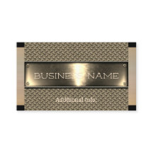 Gold Steel Business Card