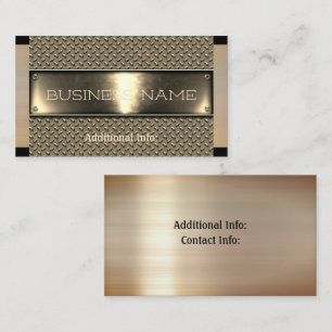 Gold Steel  Business Card