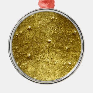 Gold stone metal tree decoration