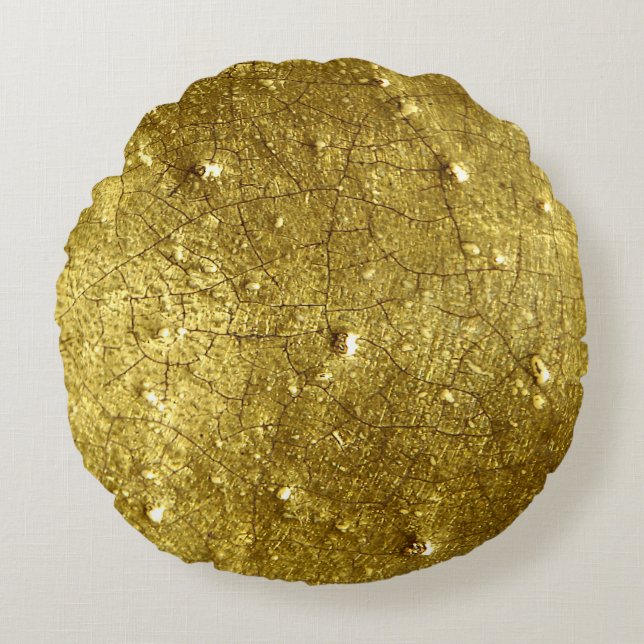 Gold stone Photography Round Cushion (Front)