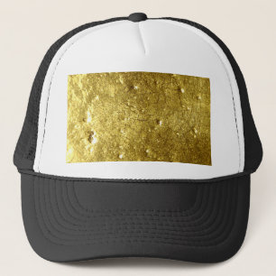 Gold stone trucker hat