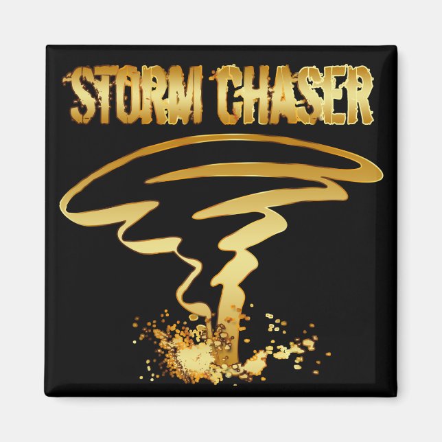 GOLD STORM CHASER MAGNET (Front)
