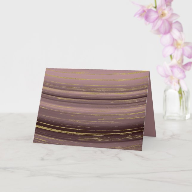 Gold strands card (Orchid)