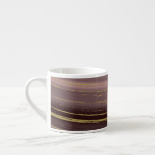 Gold strands espresso cup