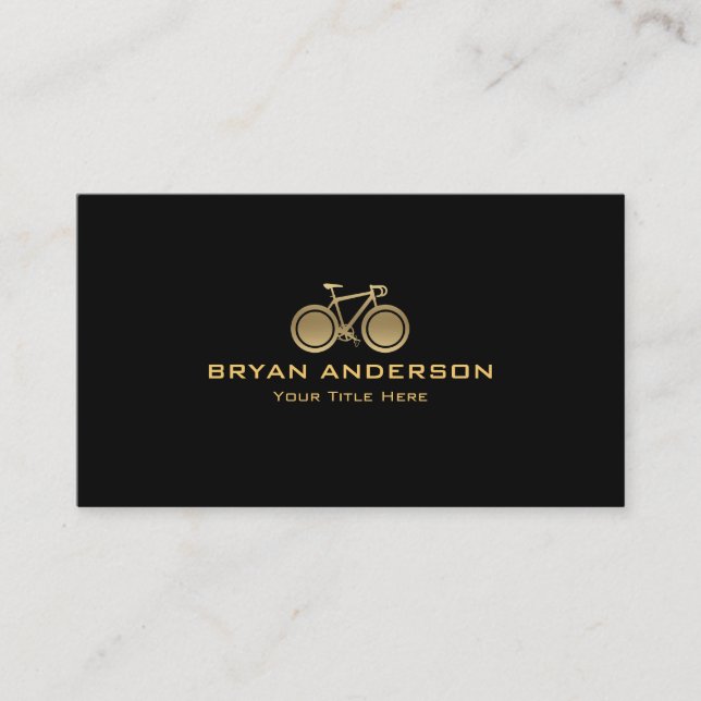Gold Street Bicycle Business Card (Front)