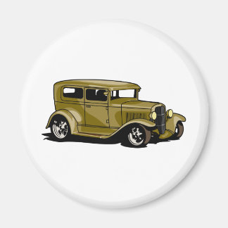 Gold Street Rod Magnet