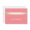Gold Stripe Peach Pink Gift Certificate