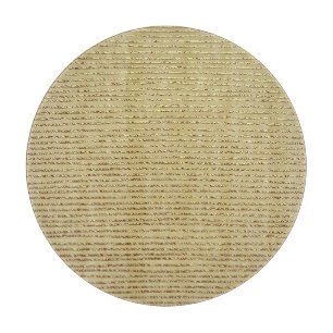 Gold Stripes: Abstract Vintage Background Cutting Board