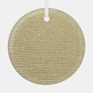Gold Stripes: Abstract Vintage Background Glass Tree Decoration