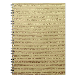 Gold Stripes: Abstract Vintage Background Notebook