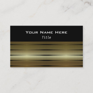 Gold Stripes D3 Contemporary Business Cards