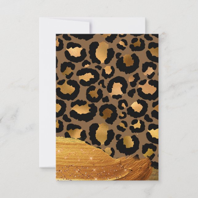 Gold Stripes on Metal Glamour Cheetah Skin (Front)