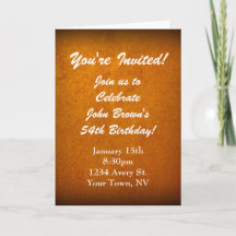 Gold Stucco Birthday Invitation Instant Download