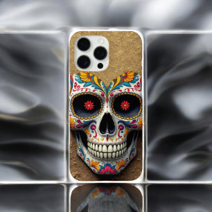 gold Sugar Skull iPhone 16 Pro Max Case