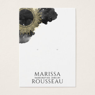 Gold Sun Faux Foil Mandala Earring Display Cards