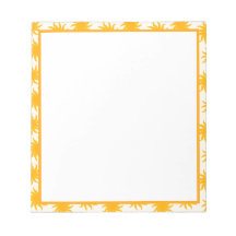 Gold Sunburst Border Notepad