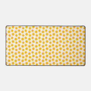 Gold Sunburst Pattern Desk Mat