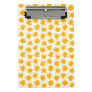 Gold Sunburst Pattern Mini Clipboard