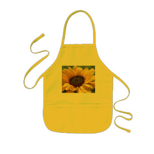 Gold Sunflower "Flower Girl" Kids Apron