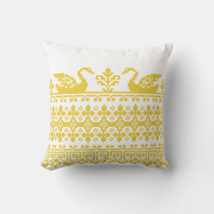 Gold Swans Cushion