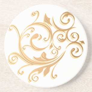 Gold Swirl Coaster