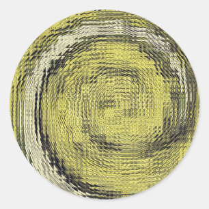 Gold Swirl-IV Classic Round Sticker