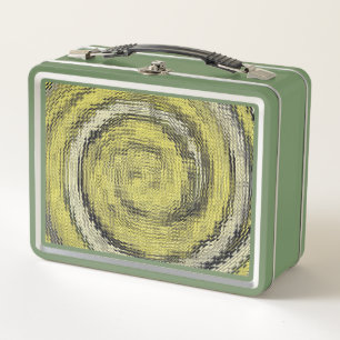Gold Swirl IV Metal Lunch Box
