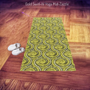 Gold Swirl IV Yoga Mat