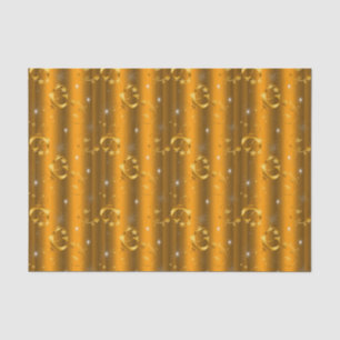 Gold Swirls and Stars Luxurious Christmas Tissue Paper
