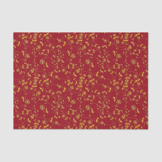 Gold Swirls Tissue Paper (Front)