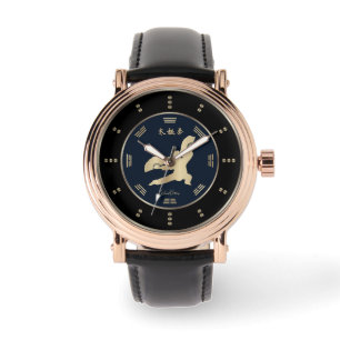 Gold Tai Chi Fan Luxury  Watch