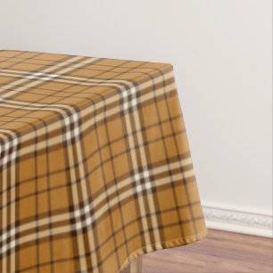 Gold Tartan Tablecloth