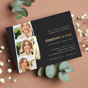 Gold Tassel Photo Strip Graduation Party