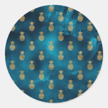 Gold Teal Shell Elegant Chic Stylish